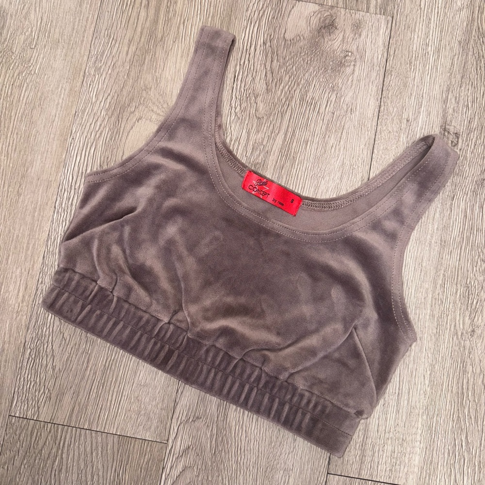 Velvet Crop Top Size S